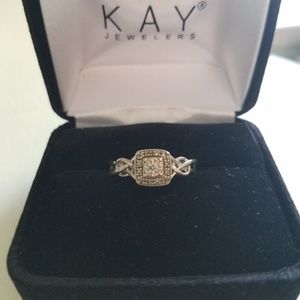 Diamond Ring Sterling Silver